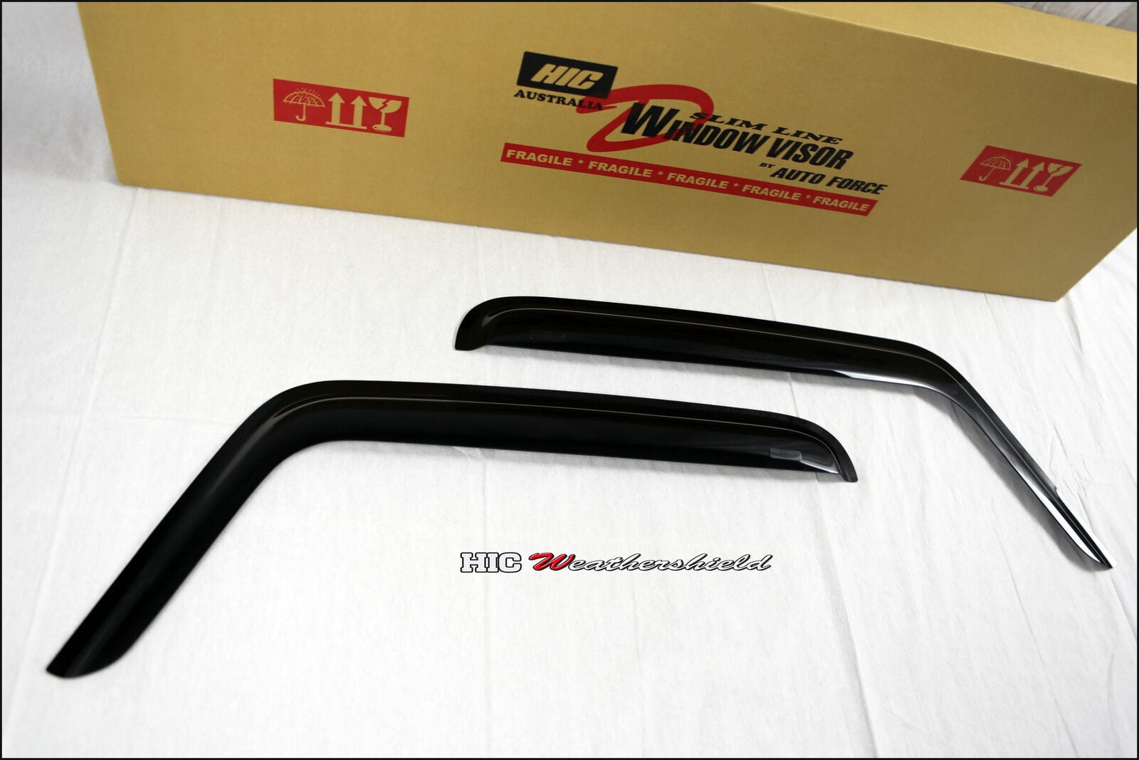 Installed view -  GWM V200 V240 Ute Weather Shields 2009-2016 Single Cab - HIC