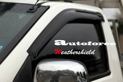 Installed view -  GWM V200 V240 Ute Weather Shields 2009-2016 Single Cab - HIC