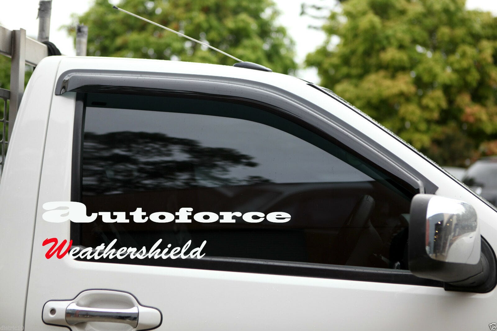 Installed view -  GWM V200 V240 Ute Weather Shields 2009-2016 Single Cab - HIC