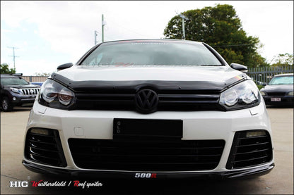 Installed view -  Volkswagen Golf MK6 Bonnet Protector 2009-2013 - HIC Premium