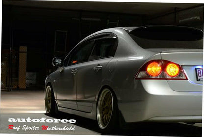 Installed view -  Honda Civic FD 8th Gen Rear Roof Spoiler 2006-2011 - HIC Premium