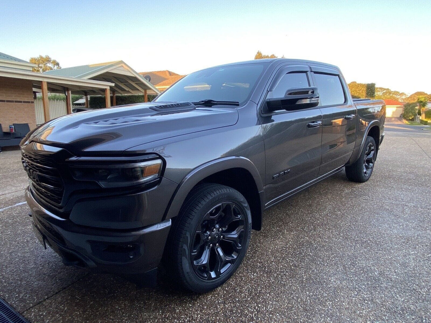 Dodge Ram DT Crew Cab Weather Shields 2019-Onwards, UV-Resistant, Stylish, Added Comfort