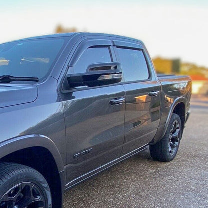 Dodge Ram DT Crew Cab Weather Shields 2019-Onwards, UV-Resistant, Stylish, Added Comfort