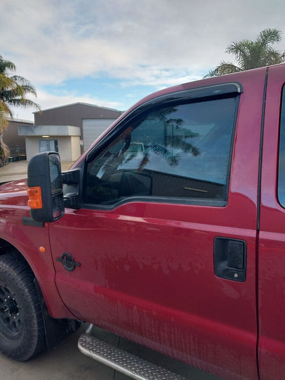 Ford F250/F350/F450/F550 Crew Cab Weather Shields, Premium Rain, UV Protection, Durable