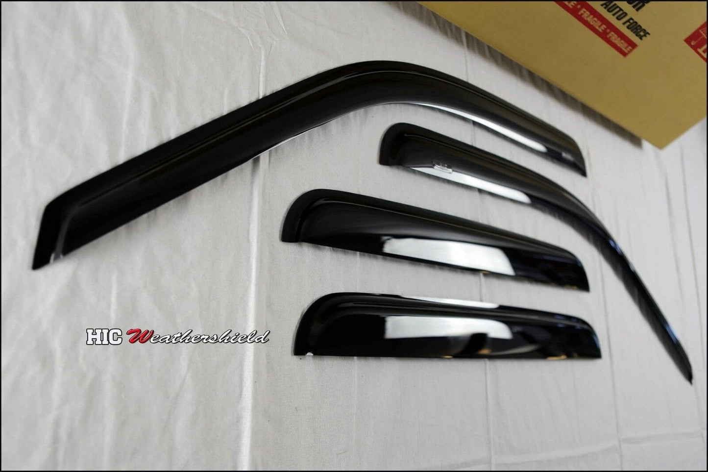 Ford F250/F350/F450/F550 Crew Cab Weather Shields, Premium Rain, UV Protection, Durable