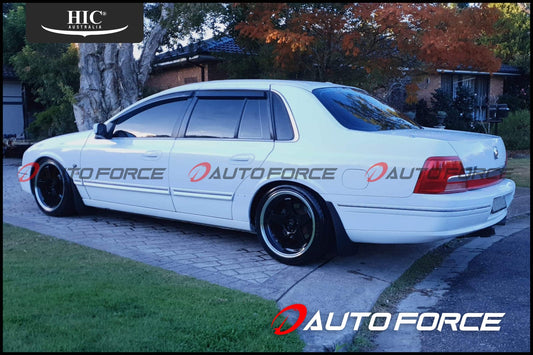 Installed view -  Ford Fairlane Ghia Weather Shields - HIC Premium