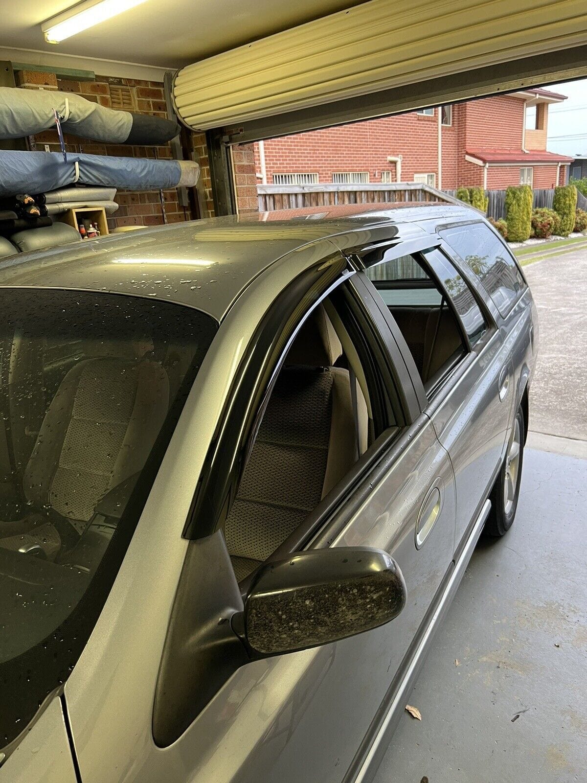 Installed view -  Ford Falcon BA BF AU Wagon Weather Shields - HIC Premium