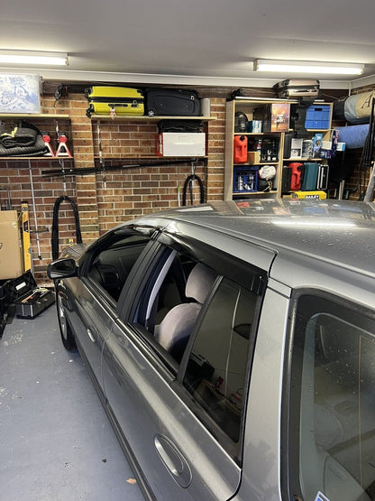 Installed view -  Ford Falcon BA BF AU Wagon Weather Shields - HIC Premium