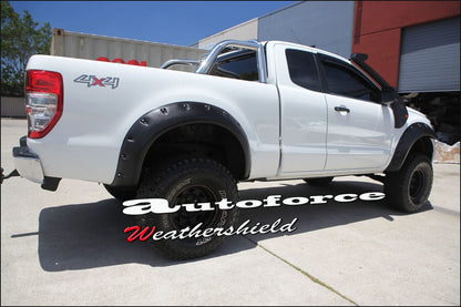 Ford Ranger Ute PX Weather Shields 2012-Onwards (Front Only), Superior Quality, Stylish, Durable