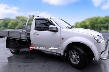 Installed view -  GWM V200 V240 Ute Weather Shields 2009-2016 Single Cab - HIC