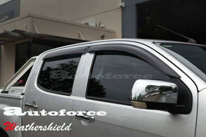 Holden Colorado Weather Shields 2012-2020, Premium Rain, UV Protection, Stylish