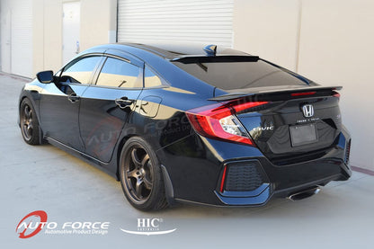 Installed view -  Honda Civic FC Sedan Weather Shields 2016-2021 - Mugen Style - HIC