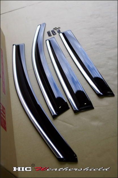 Honda CRV Weather Shields 2012-2016 Chrome, UV-Resistant, Stylish Design, Long-Lasting