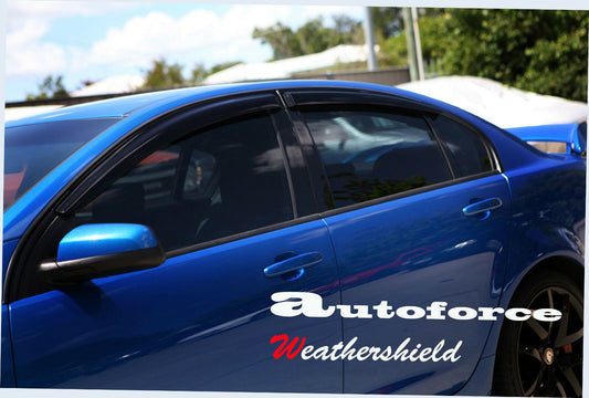 Installed view -  HSV VE VF Sedan Weather Shields - HIC Premium