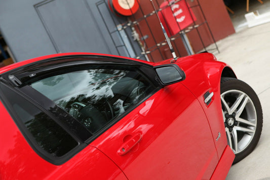 Installed view -  HSV VE VF Ute Weather Shields - HIC Premium