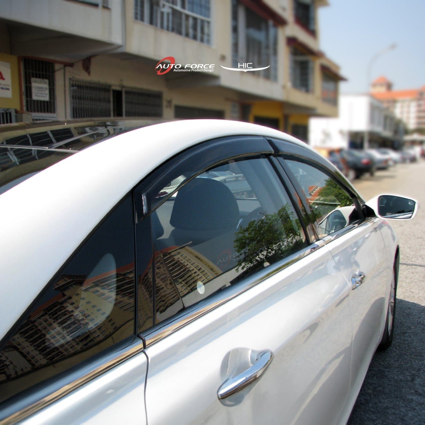 Hyundai i45 2010-2014 Weather Shields HIC AUS, Premium Rain, UV Protection, All-Weather