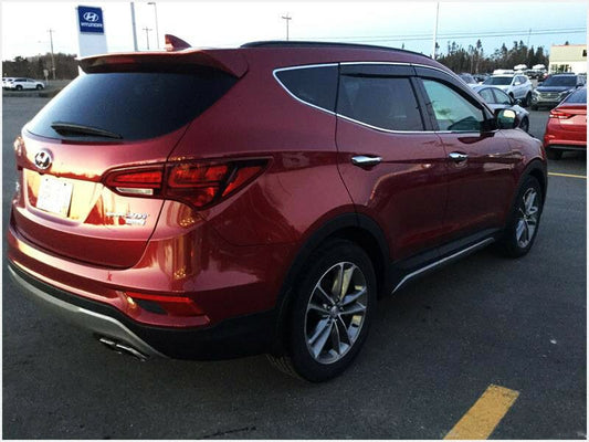 
                          Installed view -  Hyundai Santa Fe Weather Shields 2013-2018 DM Chrome - HIC Premium
                      
