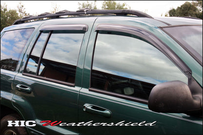 Jeep Grand Cherokee WJ/WG Weather Shields 1999-2004 UV-Resistant Stylish Design