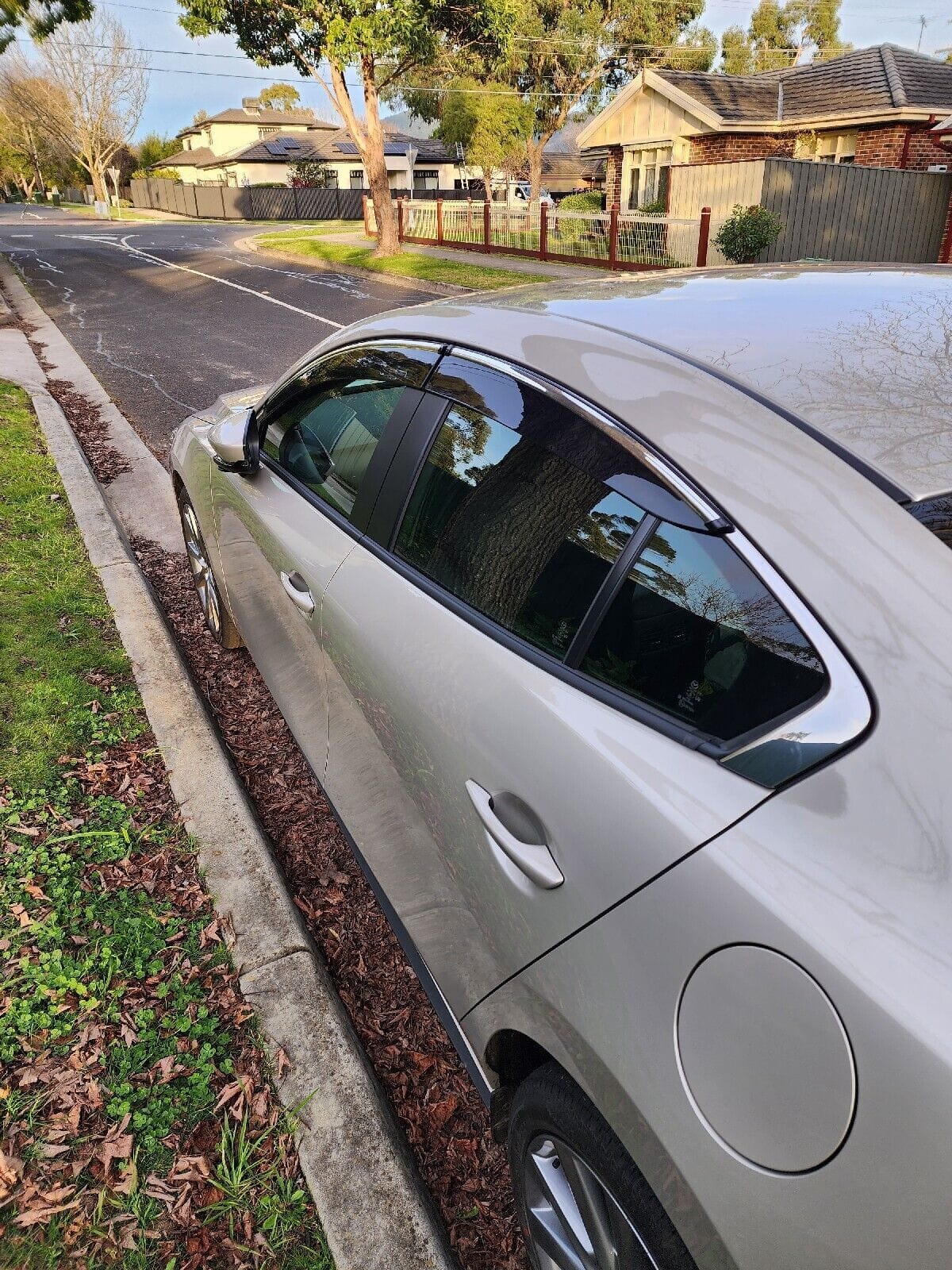 Mazda 3 BP Sedan Weather Shields 2019-2023 Chrome, Premium Protection, Sleek Design