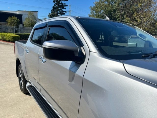 
                          Installed view -  Mazda BT-50 TF Series Weather Shields Dual Cab 2020-On - HIC Premium
                      