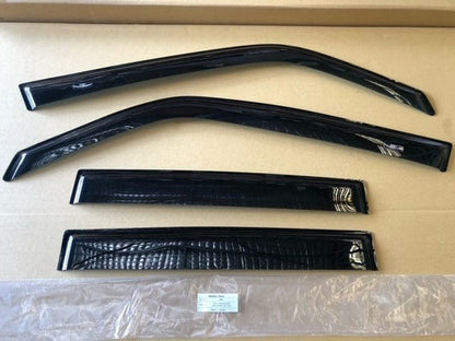 Installed view -  Mitsubishi Pajero 5 Door Weather Shields 1999-2006 - HIC Premium