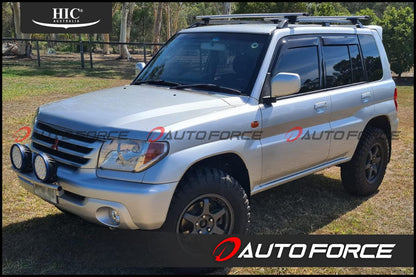Installed view -  Mitsubishi Pajero iO ZR Weather Shields 1998-2002 - HIC Premium