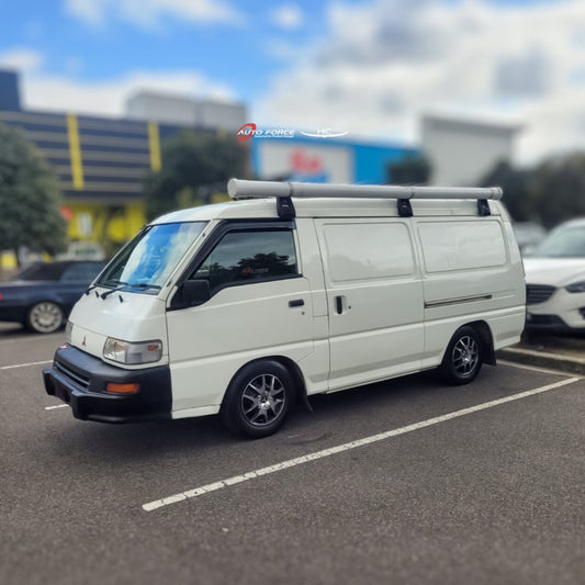 Installed view -  Mitsubishi Starwagon Weather Shields 1986-2003 - HIC Premium