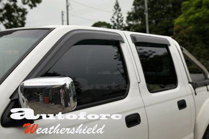 Nissan Navara Ute Weather Shields 1997-2017 Dual Cab HIC AUS, High-Quality, Aesthetics