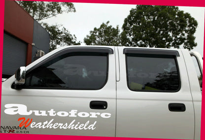 Nissan Navara Ute Weather Shields 1997-2017 Dual Cab HIC AUS, High-Quality, Aesthetics