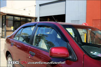 Nissan Pulsar Sedan Weather Shields 1993-2000 HIC AUS, Premium Protection, Stylish