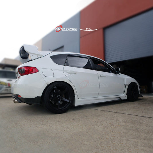 
                          Installed view -  Subaru Impreza WRX STI Hatch Weather Shields 2007-2013 - HIC Premium
                      