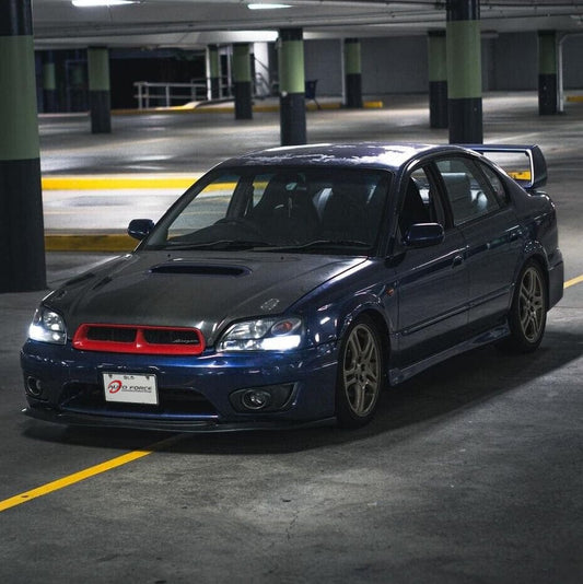 Installed view -  Subaru Liberty Sedan Weather Shields 2003-2008 - HIC Premium