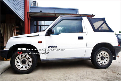 Installed view -  Suzuki Vitara Weather Shields 1988-1997 - HIC Premium