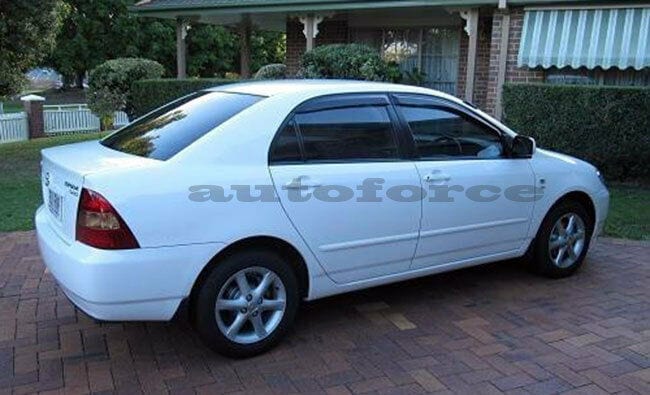 Toyota Corolla Sedan Weather Shields 2001-2006 HIC AUS, High-Quality, Aesthetics, Long-Lasting