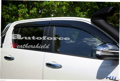 Toyota Hilux Weather Shields 2015-Onwards HIC AUS, Premium Protection, Stylish