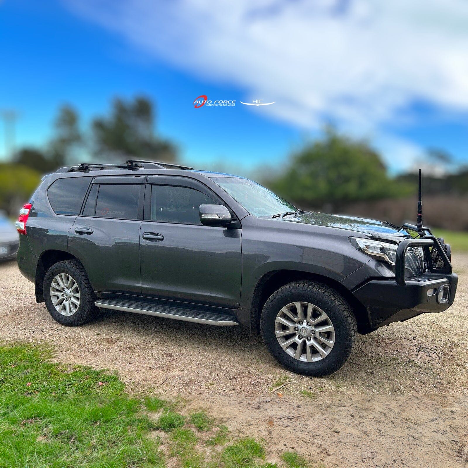 Toyota LandCruiser Prado Weather Shields 2009-2023 HIC AUS, Durable, Sleek Design, Long-Lasting