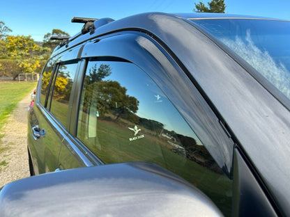 Toyota LandCruiser Prado Weather Shields 2009-2023 HIC AUS, Durable, Sleek Design, Long-Lasting