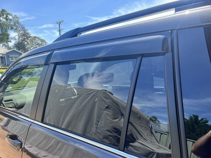 Toyota LandCruiser Prado Weather Shields 2009-2023 HIC AUS, Durable, Sleek Design, Long-Lasting