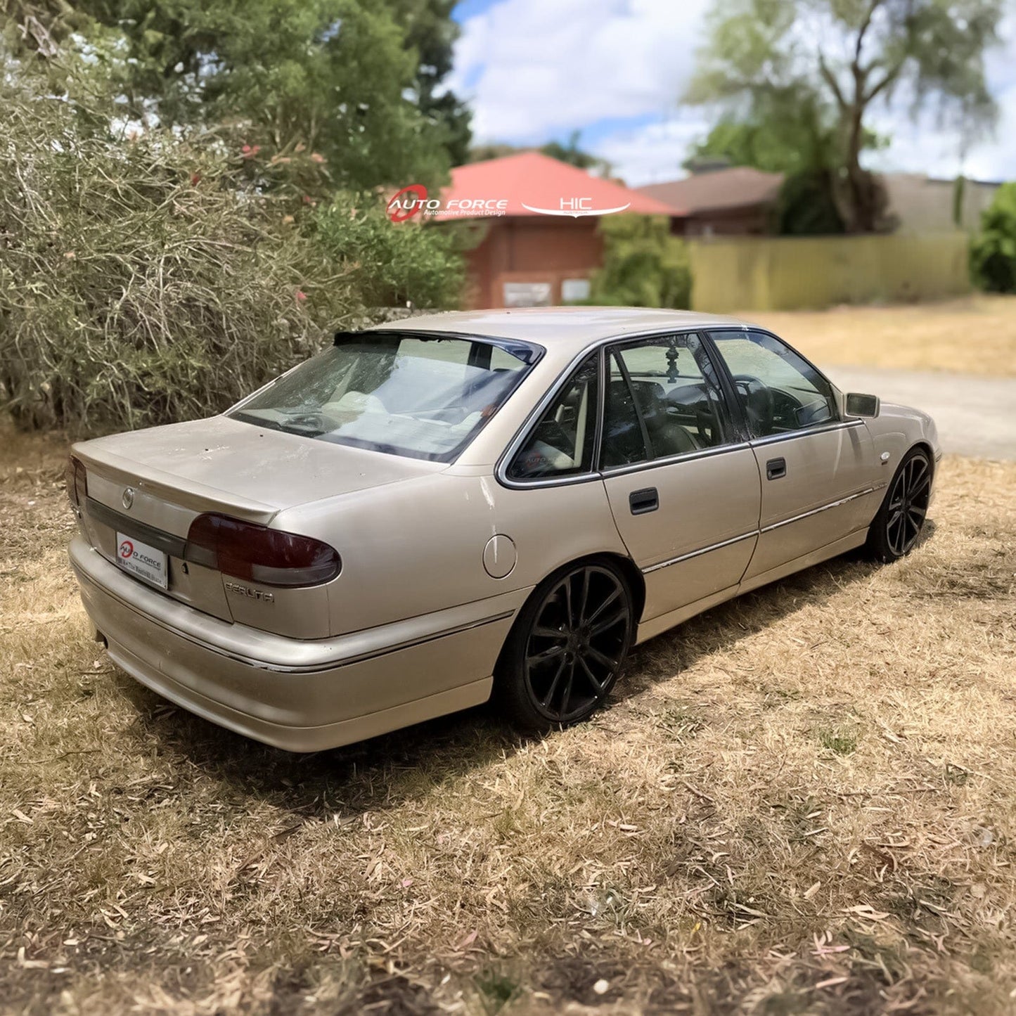 Installed view -  Holden Commodore VN VP VR VS Rear Roof Spoiler - HIC Premium