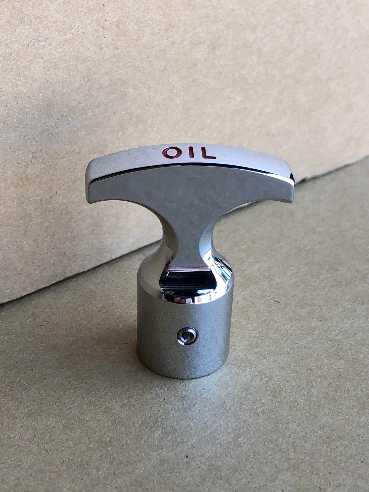 Installed view -  Holden Commodore VT VX VY VZ Oil Dip Stick Handle – Billet Aluminium Upgrade