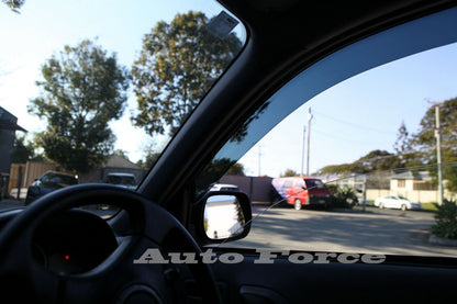 Installed view -  Holden Rodeo Ute Weather Shields 2003-2008 Crew Cab- HIC Premium