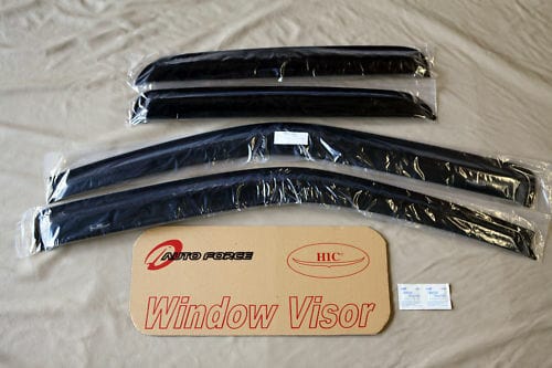 Installed view -  Holden Rodeo Ute Weather Shields 2003-2008 Crew Cab- HIC Premium