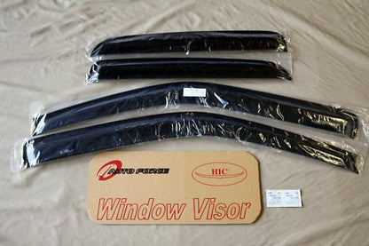 Installed view -  Holden Rodeo Ute Weather Shields 2003-2008 Crew Cab- HIC Premium
