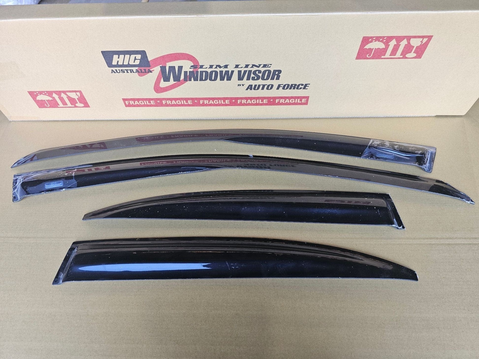 Installed view -  Honda Accord Euro CU2 Weather Shields 2008-2012 - HIC Premium
