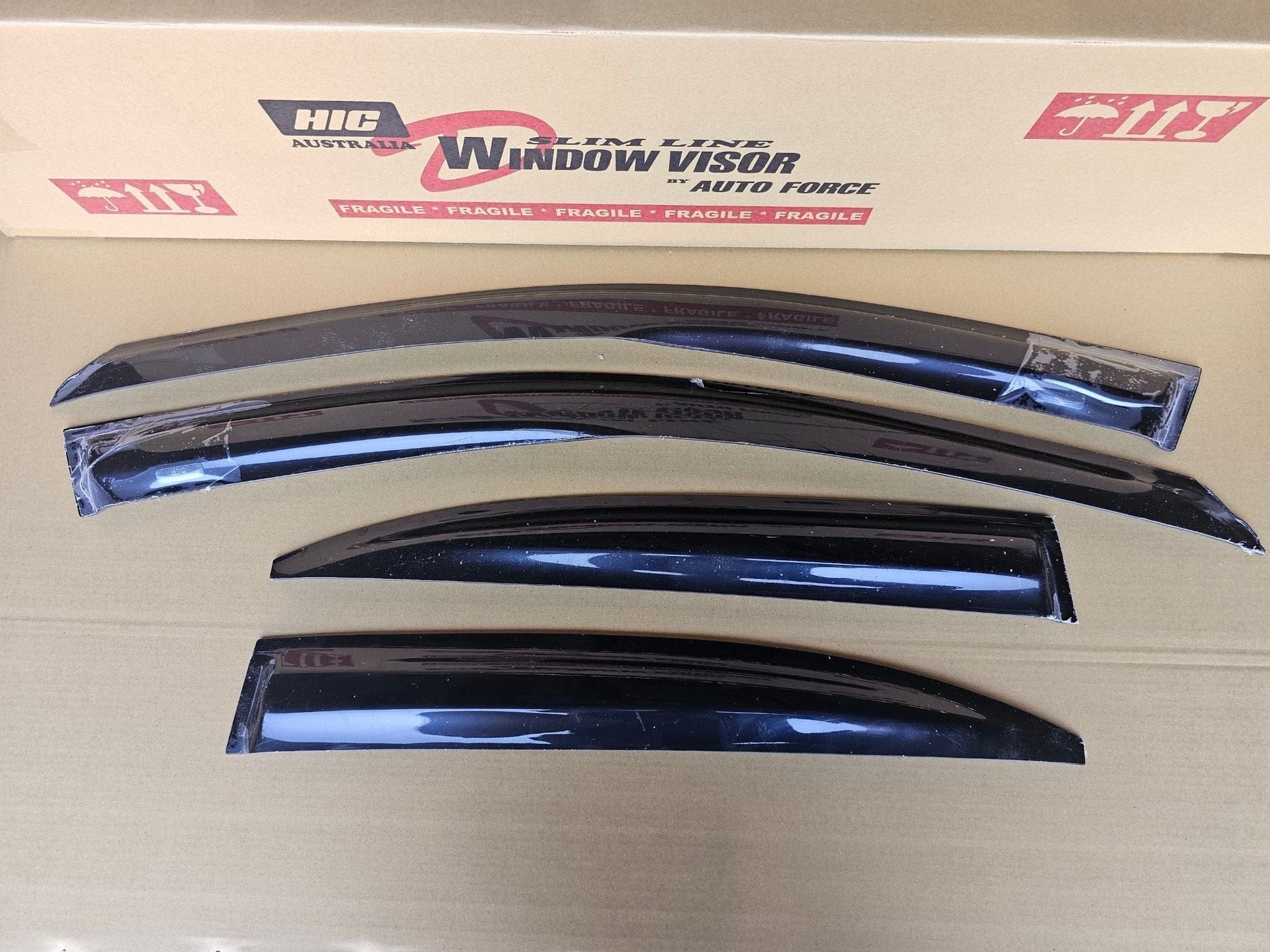 Installed view -  Honda Accord Euro CU2 Weather Shields 2008-2012 - HIC Premium
