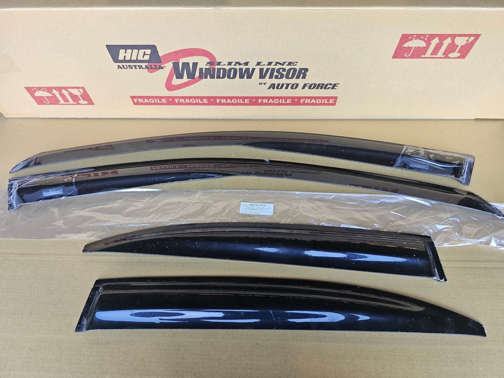 Installed view -  Honda Accord Euro CU2 Weather Shields 2008-2012 - HIC Premium