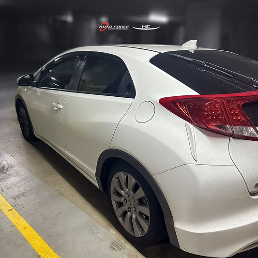 
                          Installed view -  Honda Civic 9th Gen 5 door Hatch Weather Shields 2012-2016 - HIC
                      