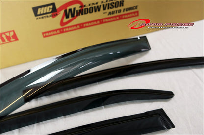 Installed view -  Honda Civic 9th Gen 5 door Hatch Weather Shields 2012-2016 - HIC
