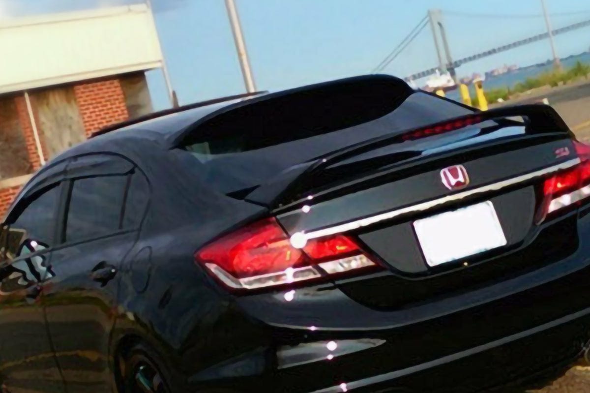 Installed view -  Honda Civic FD 8th Gen Rear Roof Spoiler 2006-2011 - HIC Premium