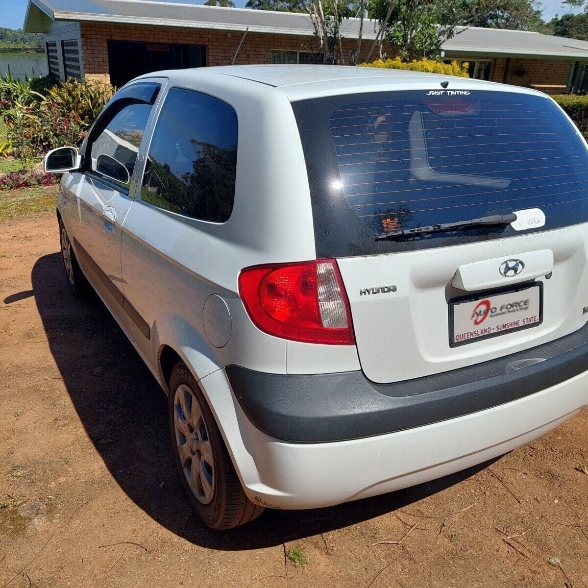 Installed view -  Hyundai Getz 3 Door Weather Shields 2002-2011 - HIC Premium